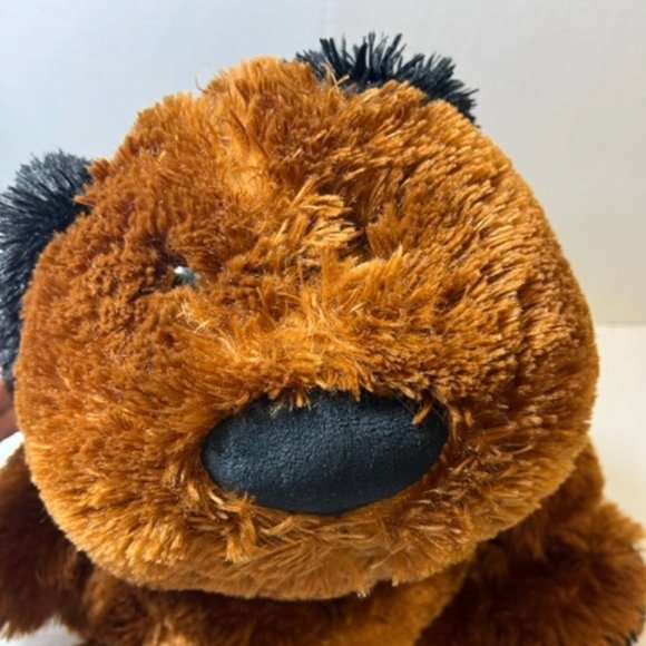Spark Create Imagine Big 18" Brown Black Puppy Dog Plush Stuffed Animal Soft - Picture 4 of 13